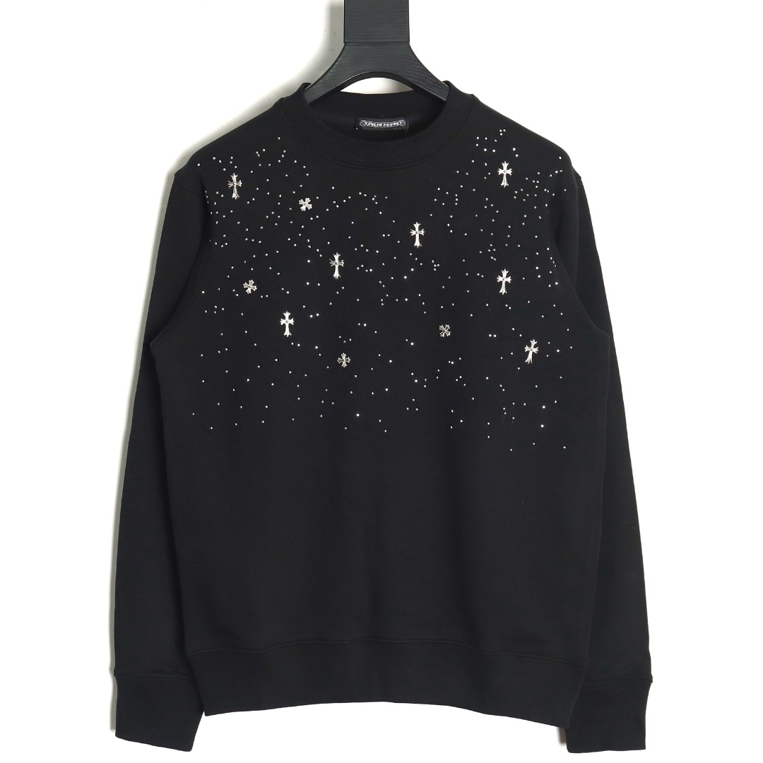 Chrome Hearts rhinestone crewneck sweatshirt