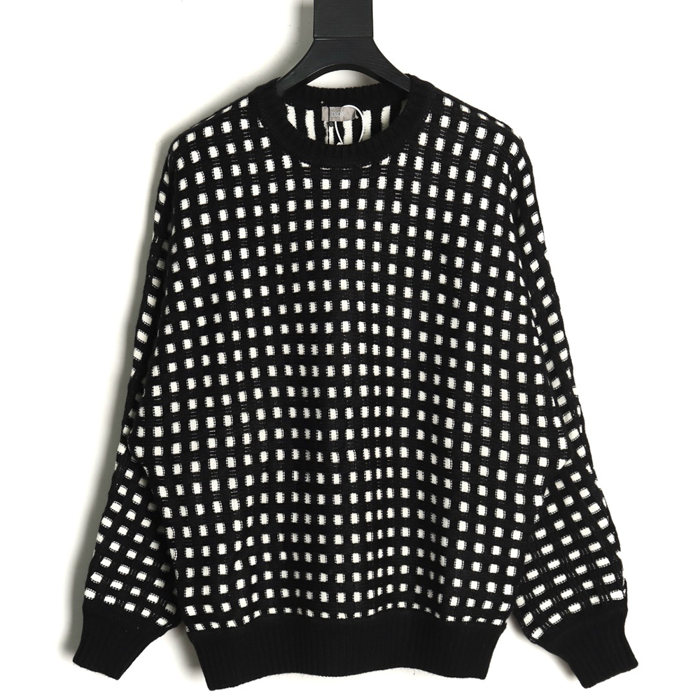 Dior Check Crew Neck Sweater