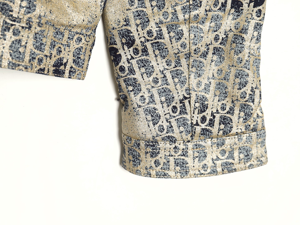 Dior all over print jacquard hooded down jacket