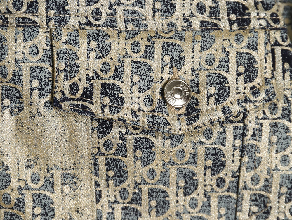 Dior all over print jacquard hooded down jacket