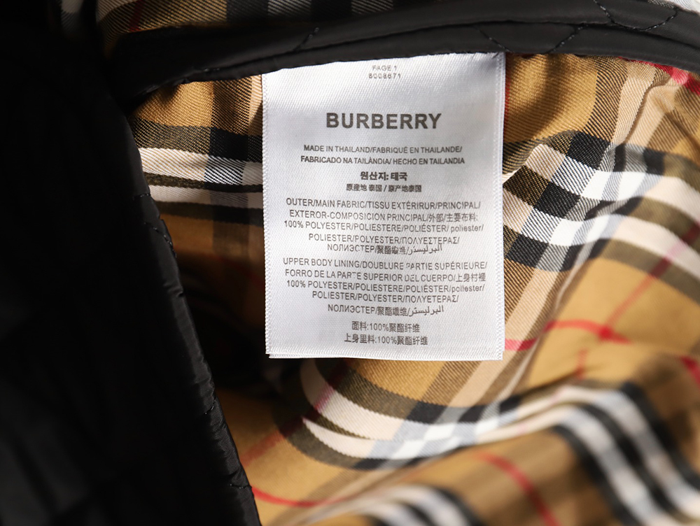 Burberry rhombus multi-pocket padded jacket