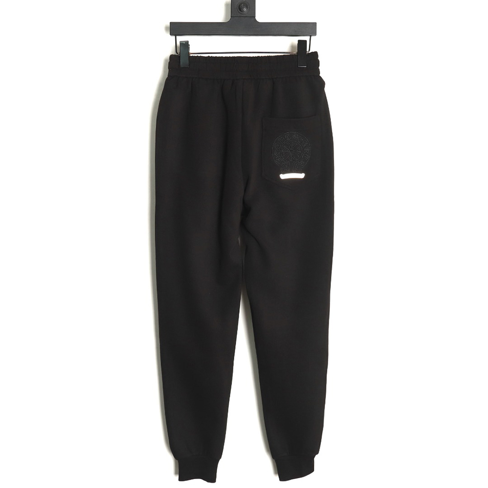 Chrome Hearts Leather Cross Logo Trousers