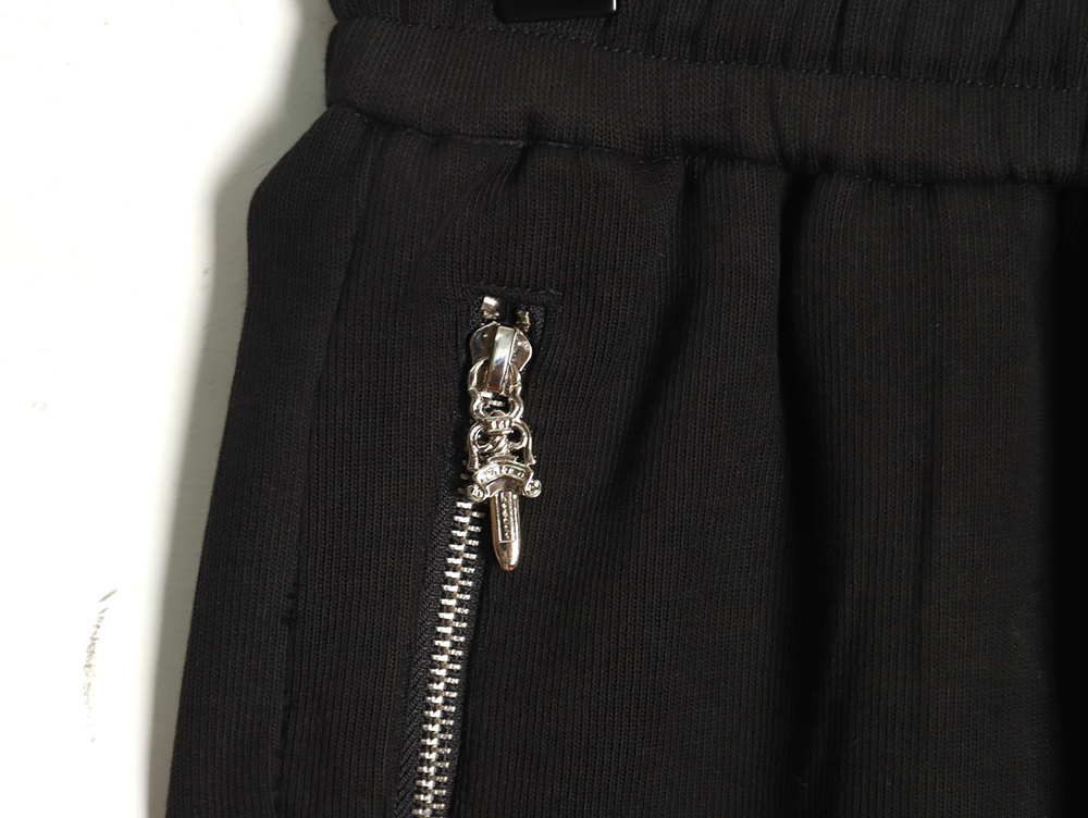 Chrome Hearts Leather Cross Logo Trousers