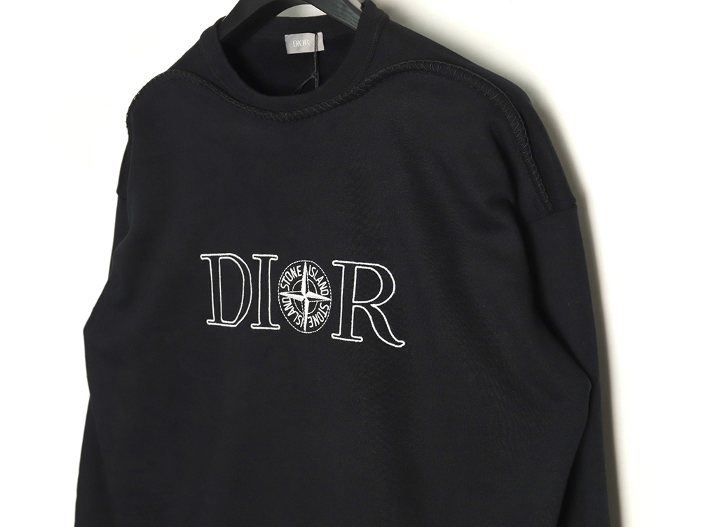 Dior x Stone island joint embroidered sweatshirt