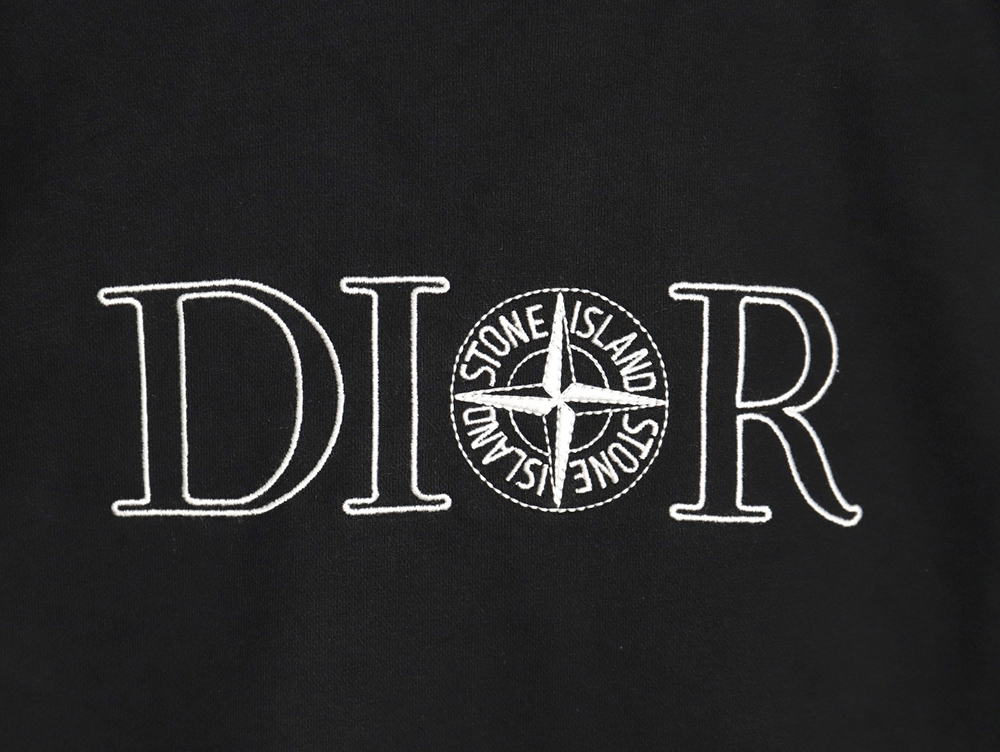 Dior x Stone island joint embroidered sweatshirt