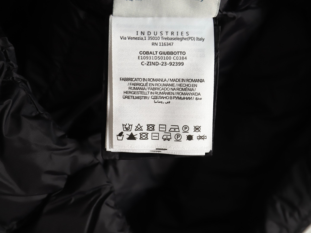 Moncler patchwork knitted stand collar lightweight down jacket TSK1
