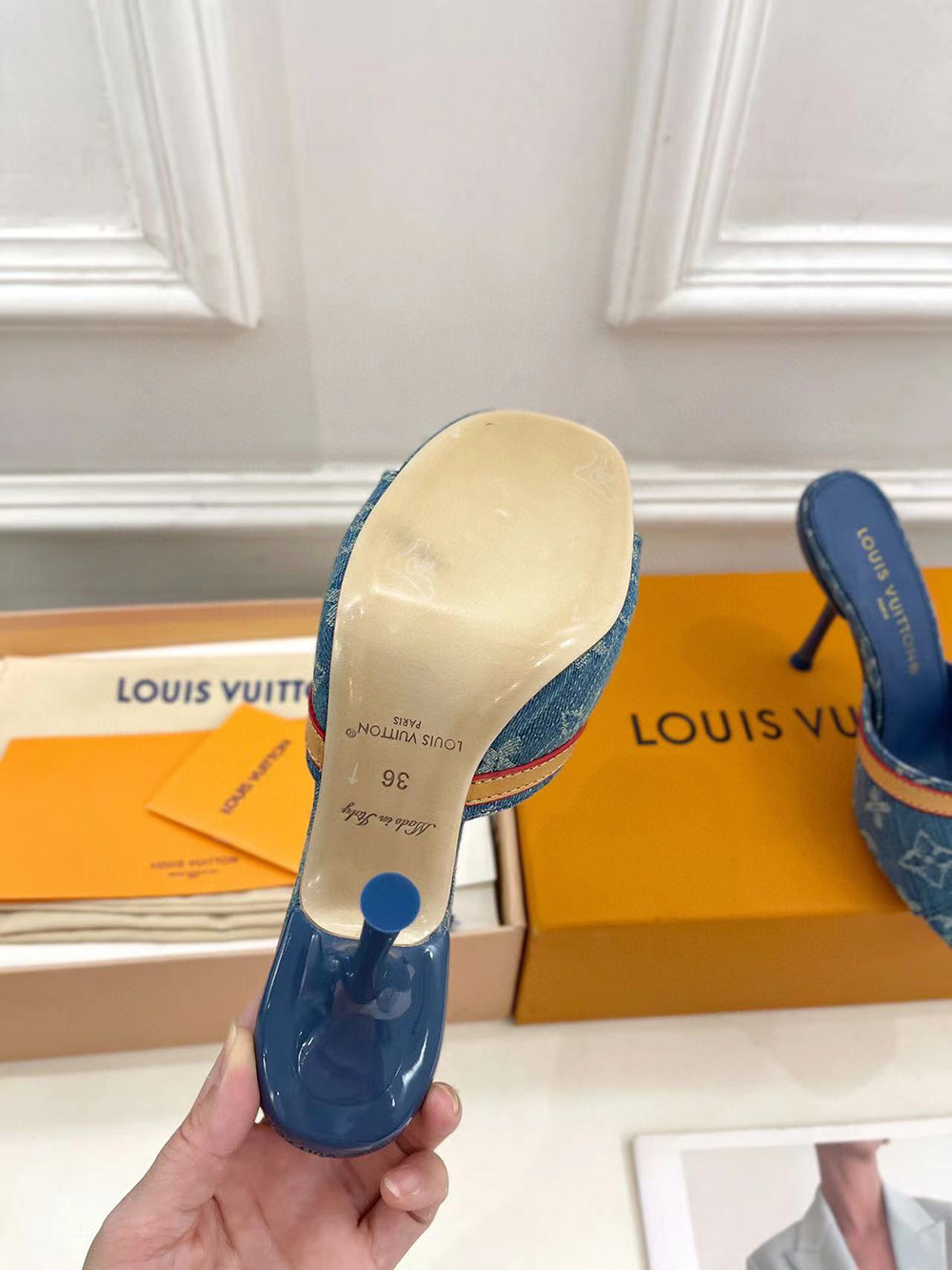 Louis Vuitton Denim Neo Revival Mule
