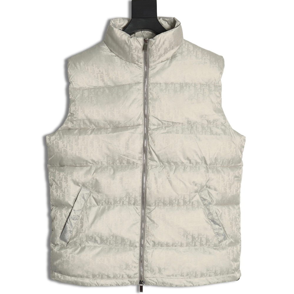 Dior full print dark pattern old flower down vest