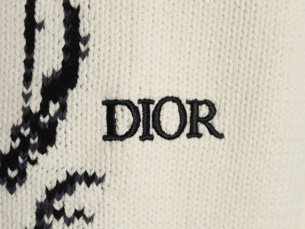 Dior sketch dog knitted sweater