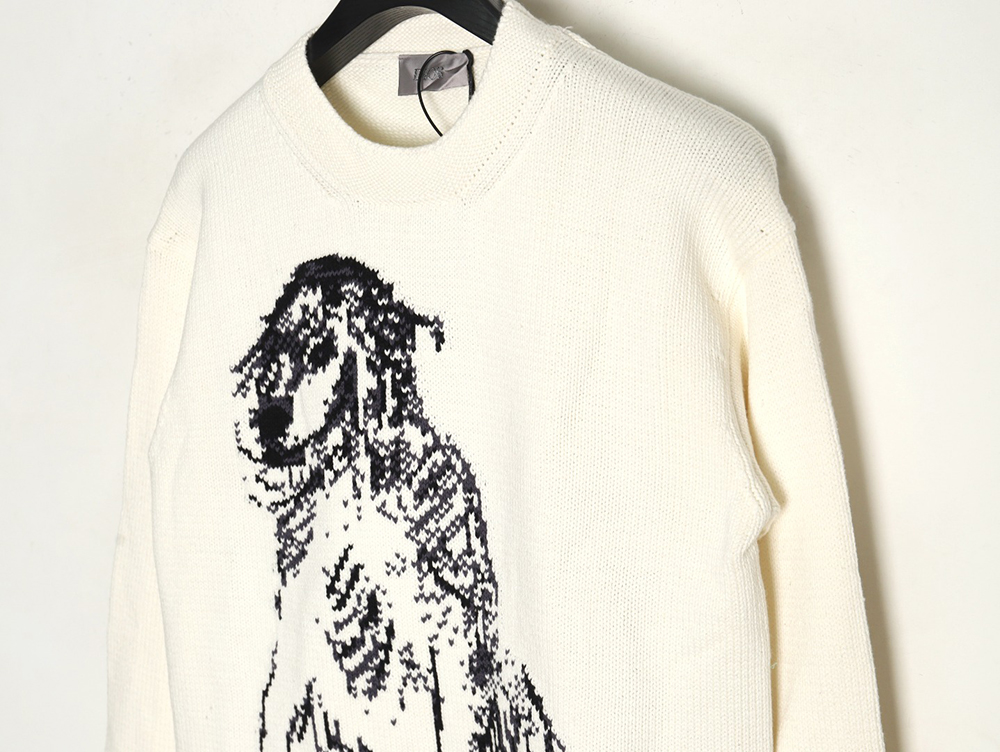 Dior sketch dog knitted sweater