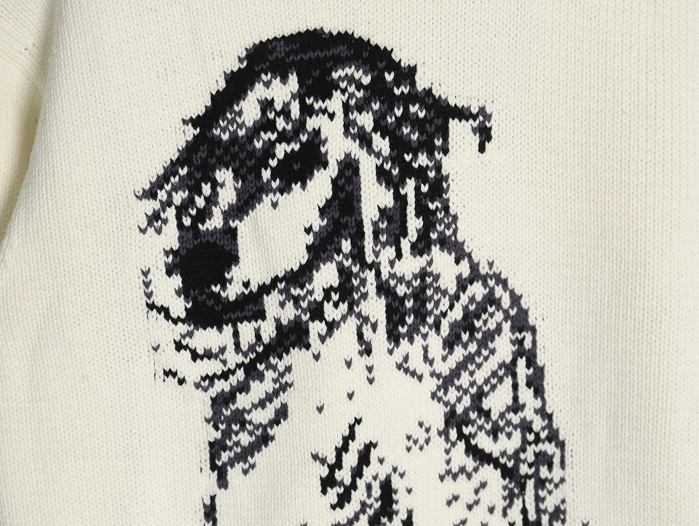 Dior sketch dog knitted sweater