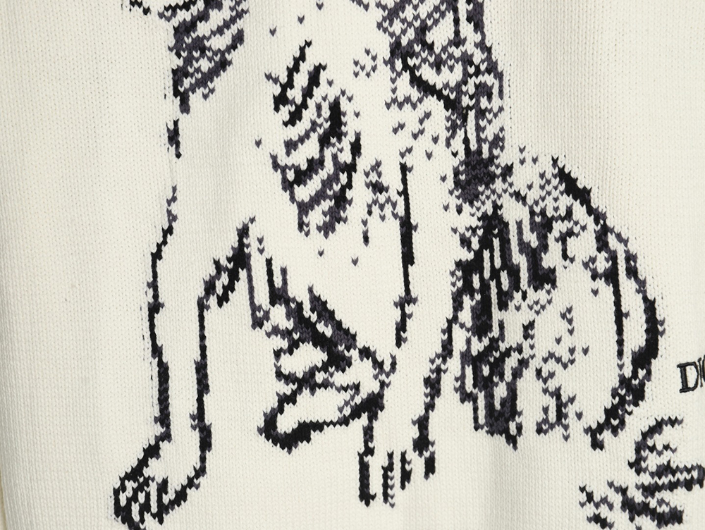 Dior sketch dog knitted sweater