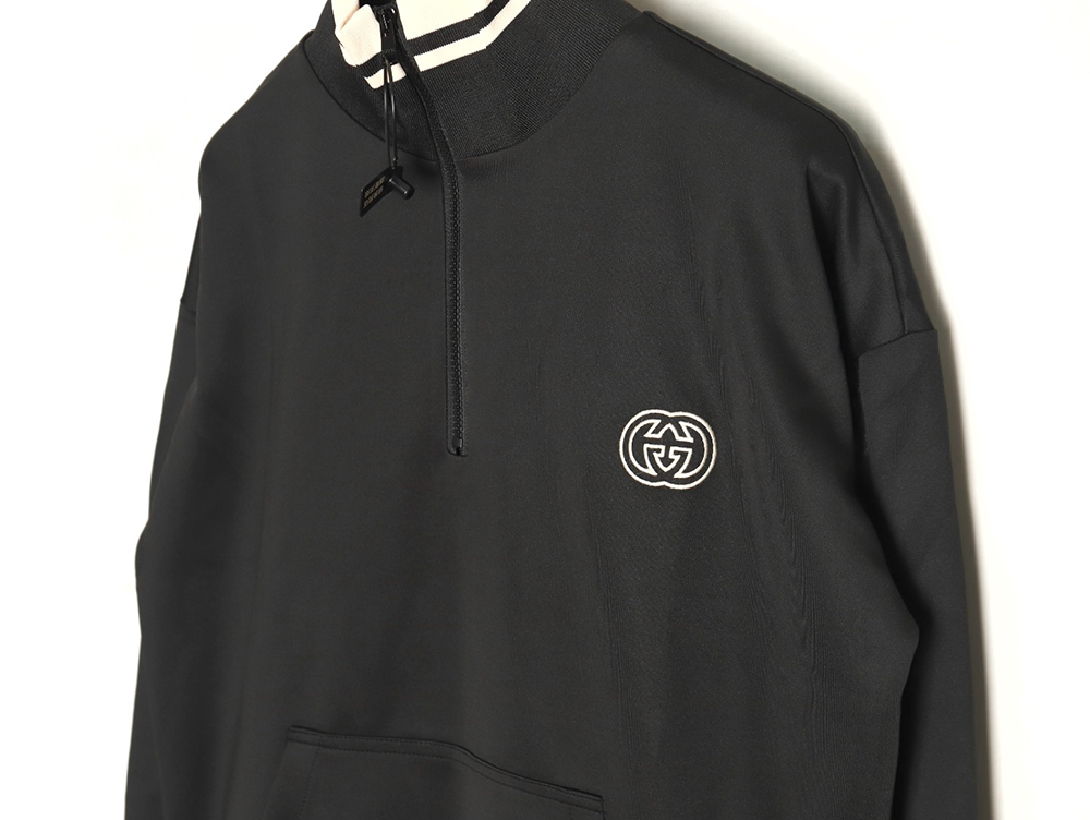 Gucci interlocking double G half zip jacket