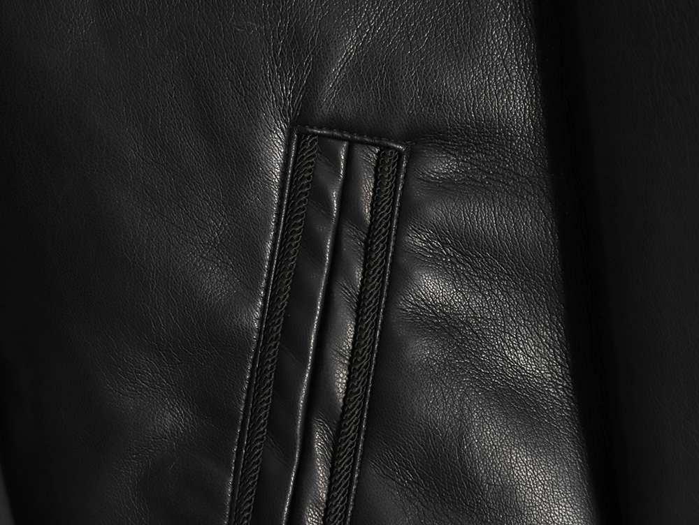 Louis Vuitton laser hollowed out stitching leather jacket