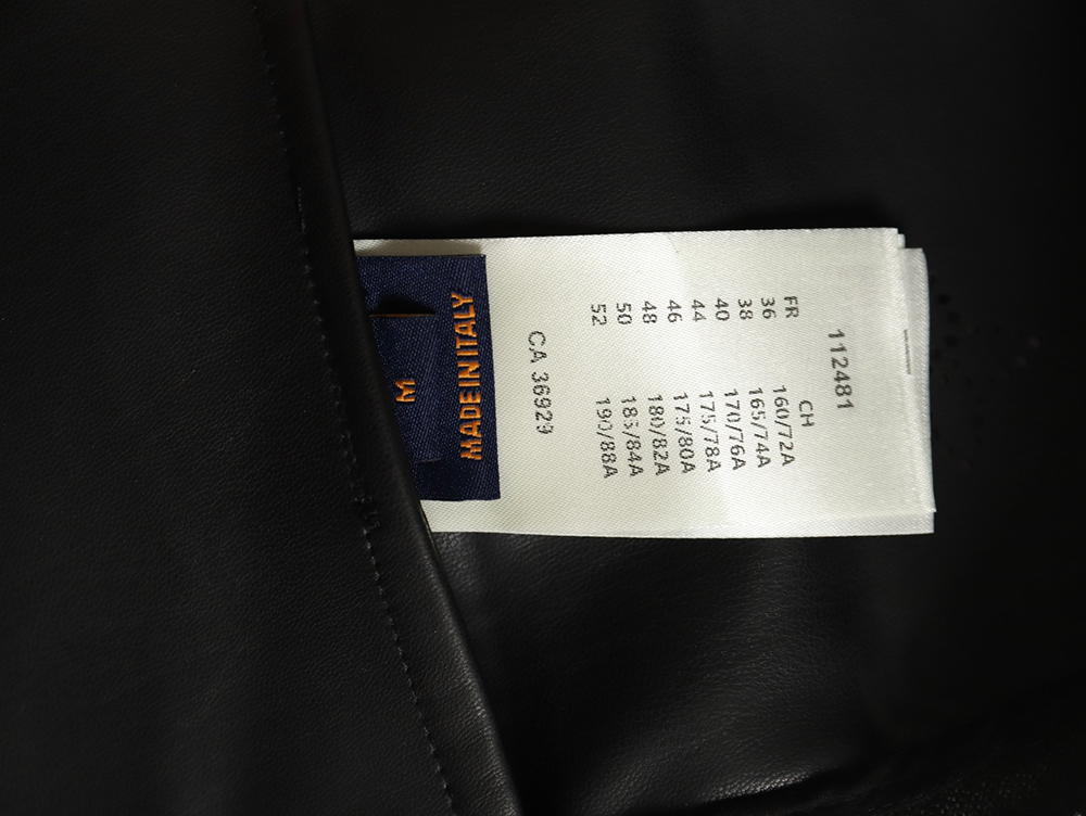 Louis Vuitton laser hollowed out stitching leather jacket
