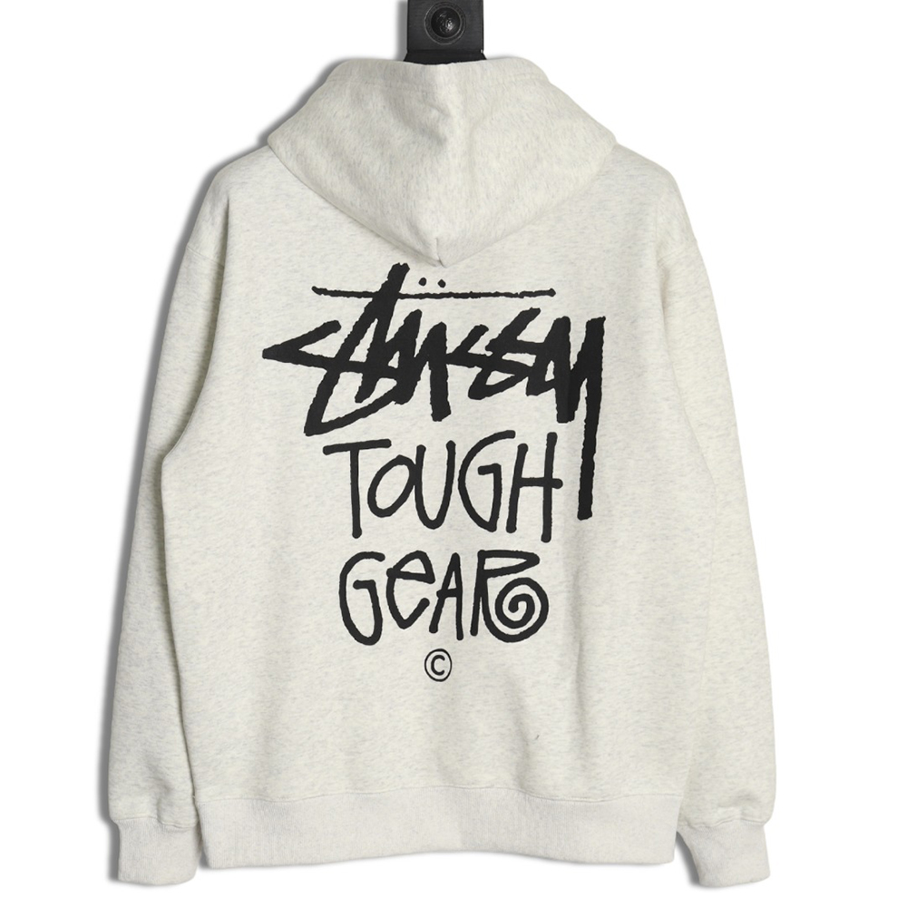 Stussy TGH letter printed hooded plus fleece hoodie
