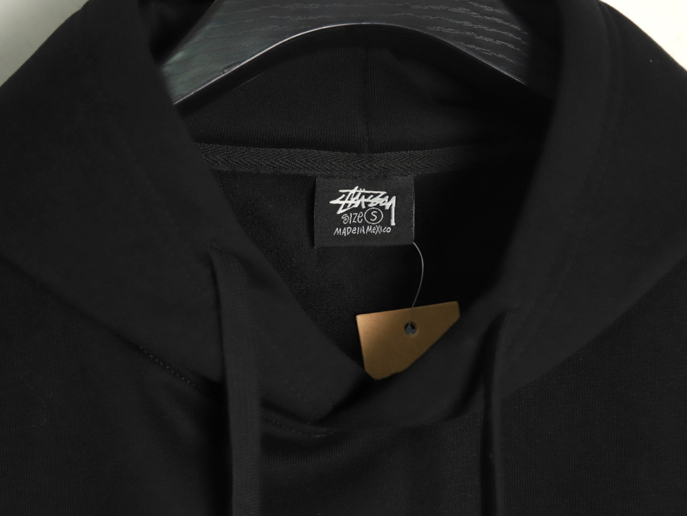 Stussy TGH letter printed hooded plus fleece hoodie TSK1