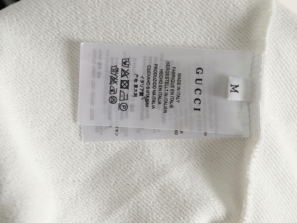 Gucci Towel Embroidery Lettering Crew Neck Sweatshirt