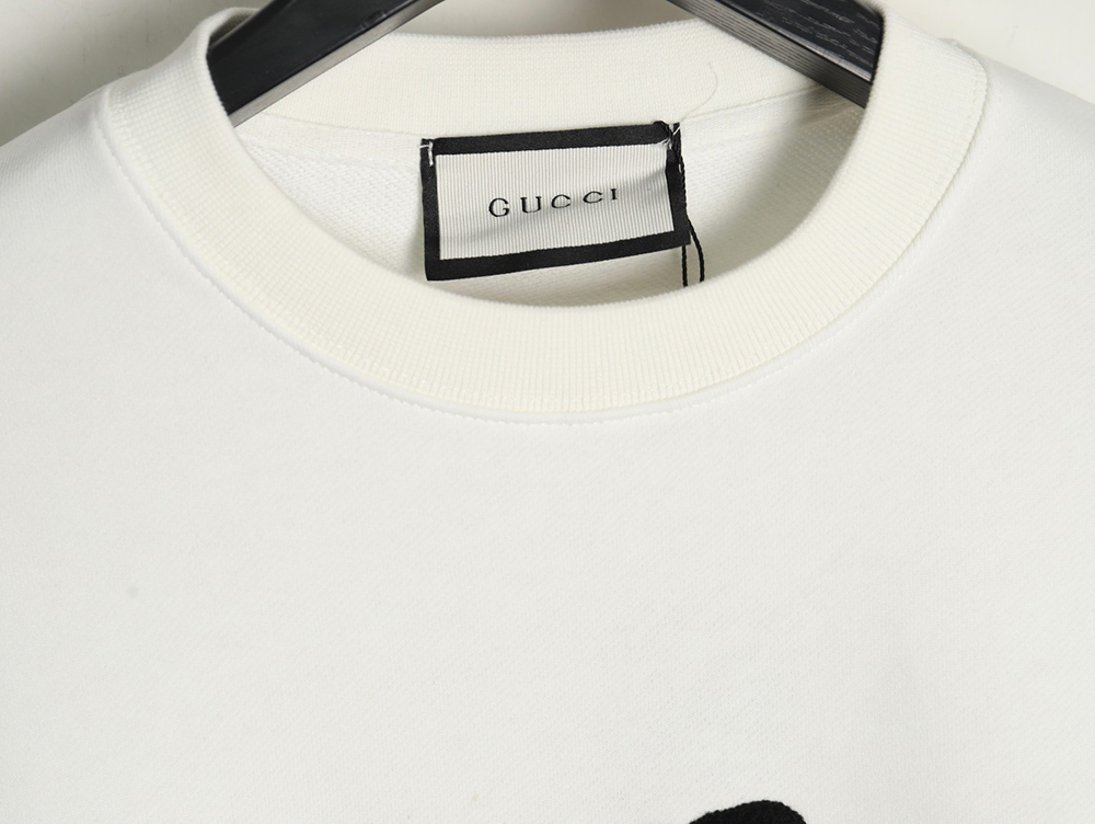 Gucci Towel Embroidery Lettering Crew Neck Sweatshirt