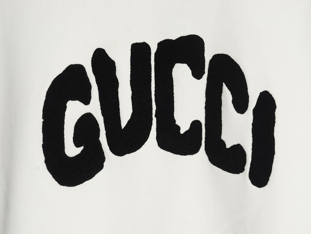 Gucci Towel Embroidery Lettering Crew Neck Sweatshirt