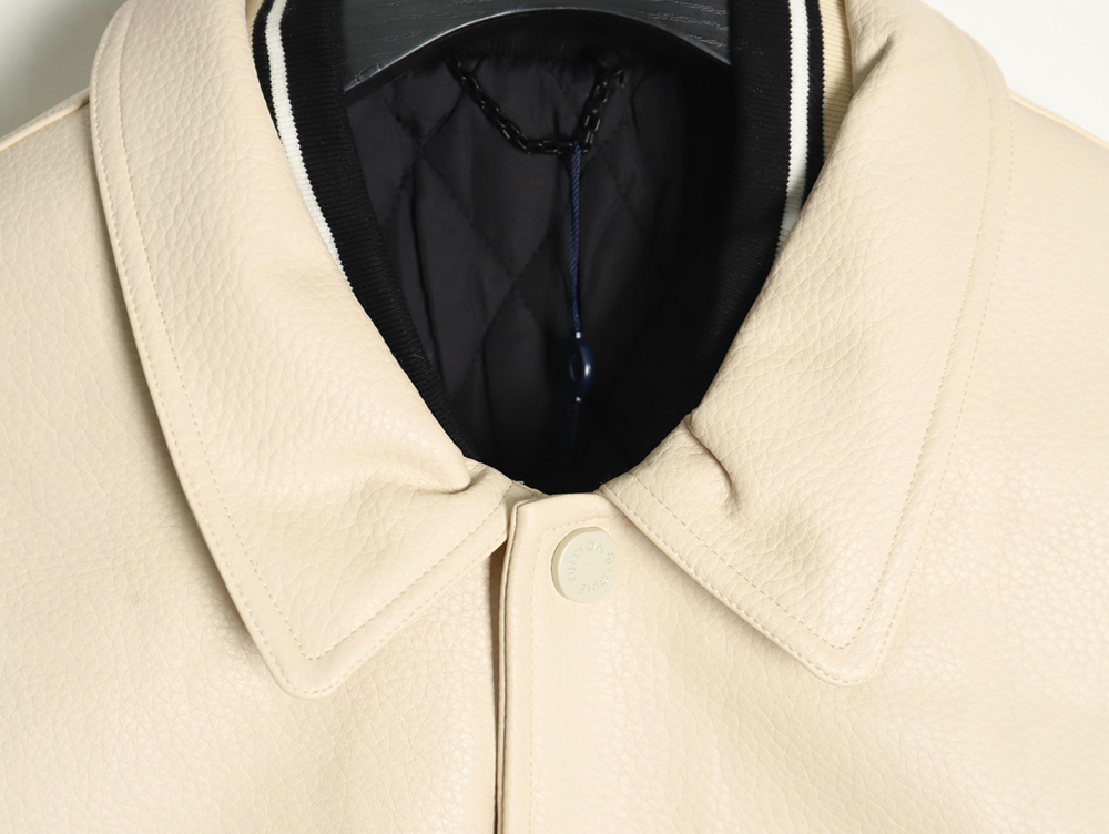 Louis Vuitton contrast color stitching baseball jacket