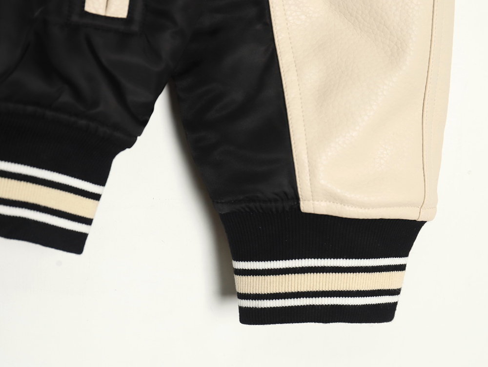 Louis Vuitton contrast color stitching baseball jacket