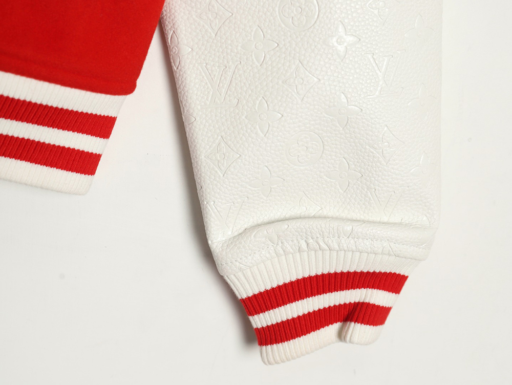 Louis Vuitton floral embroidered baseball jacket