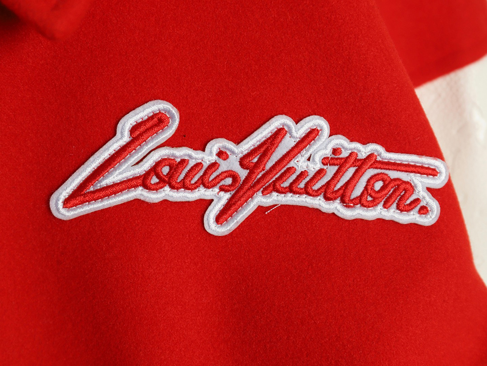 Louis Vuitton floral embroidered baseball jacket