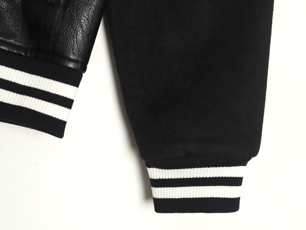 Louis Vuitton printed leather baseball jacket