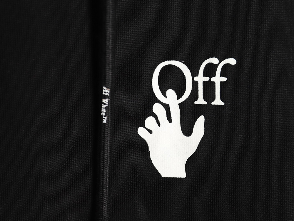 Off-white Caravaggio black and white religious hoodie