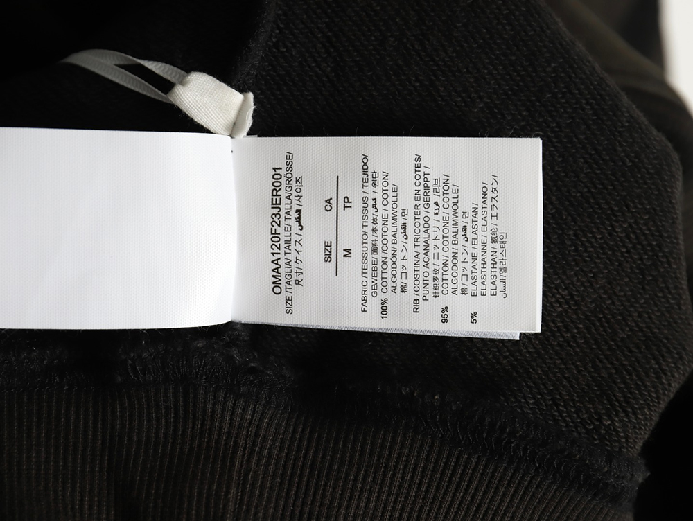 Off-white washed old man print hoodie