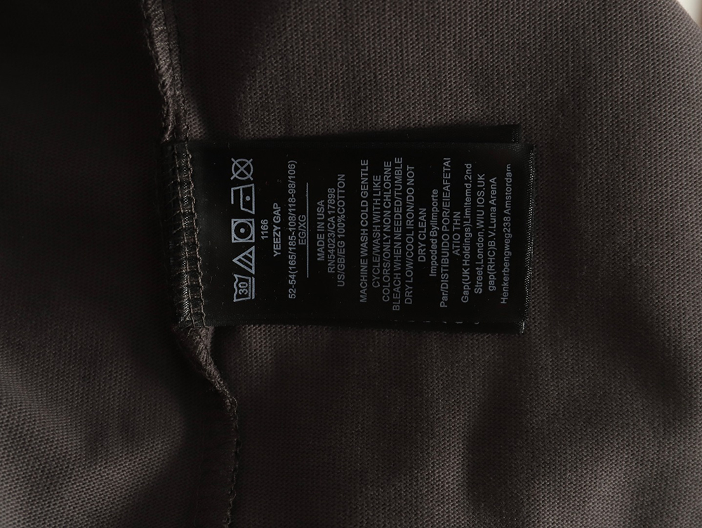 Yeezy & Gap & Balenciaga joint peace dove theme long-sleeved T-shirt TSK1