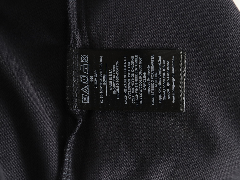 Yeezy & Gap & Balenciaga joint peace dove theme long-sleeved T-shirt TSK2