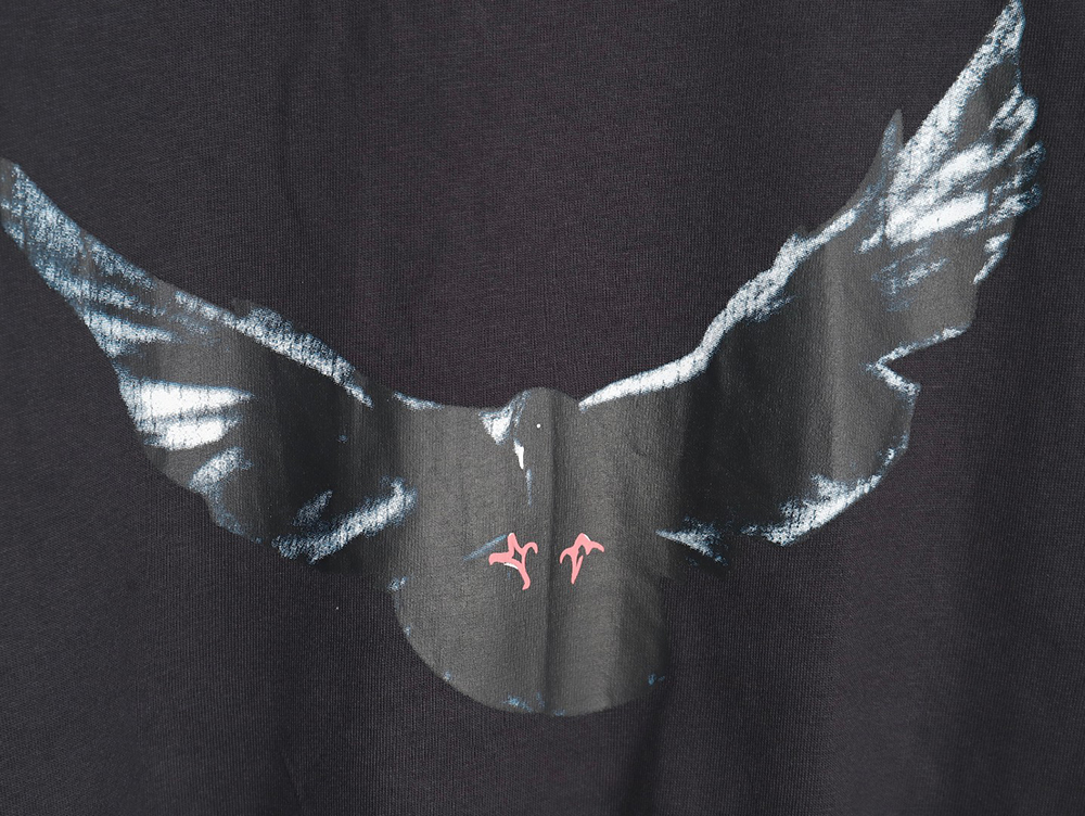 Yeezy & Gap & Balenciaga joint peace dove theme long-sleeved T-shirt TSK2