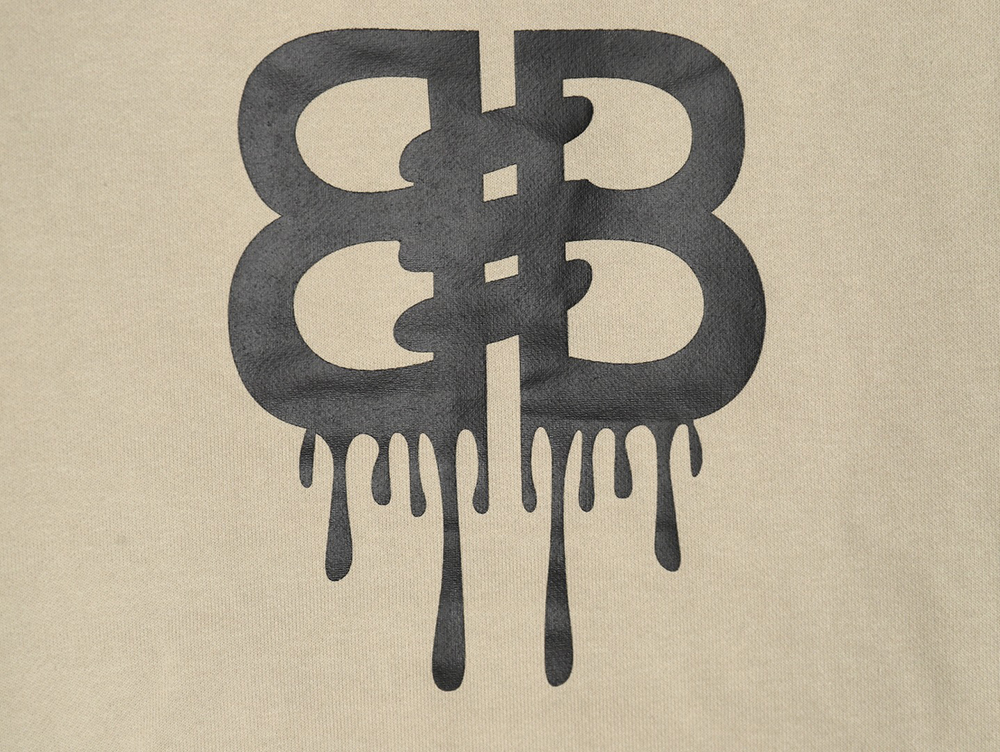 Balenciaga spoof graffiti letter logo print hooded sweatshirt