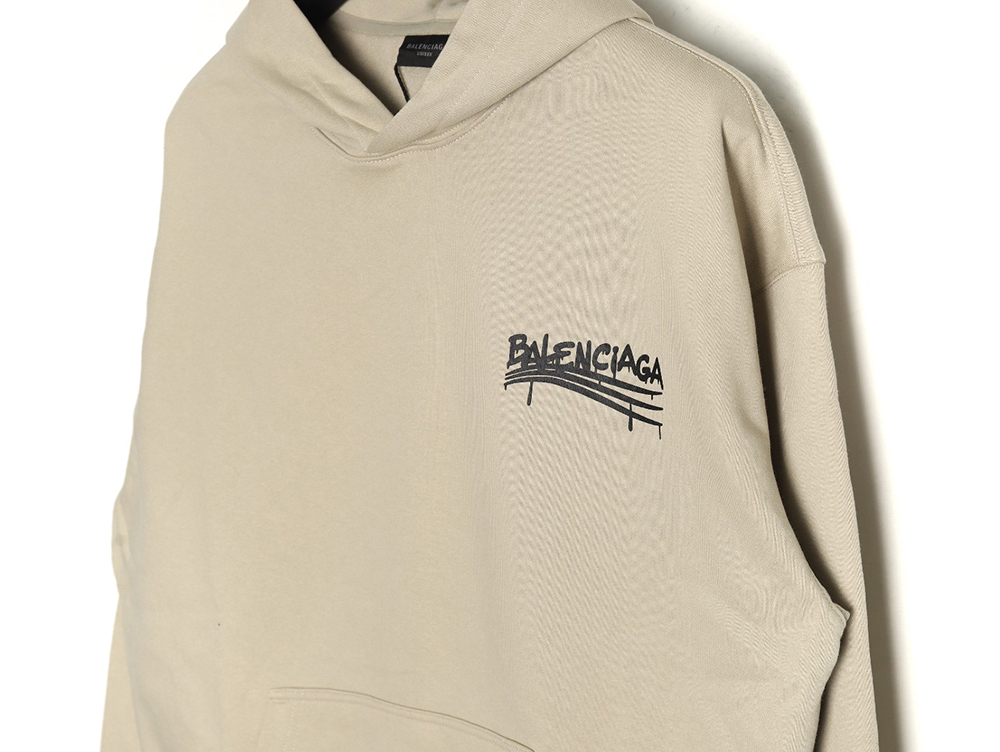 Balenciaga spoof graffiti letter logo print hooded sweatshirt