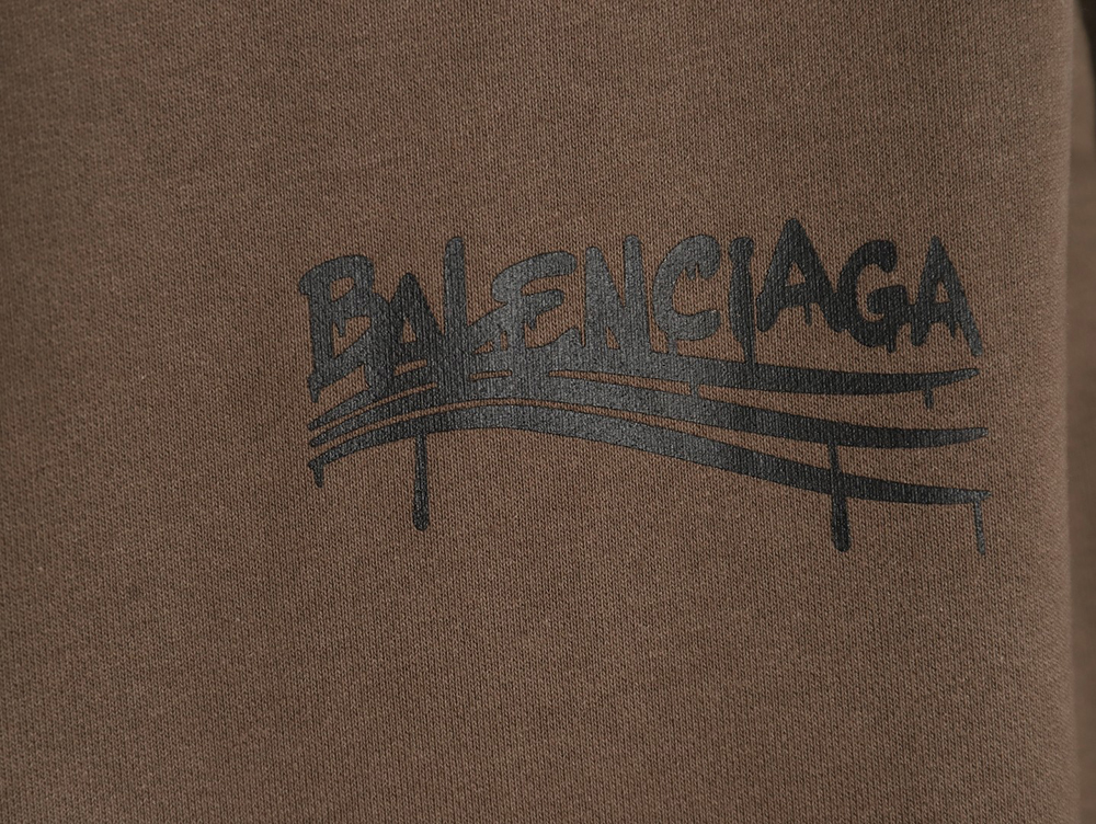 Balenciaga spoof graffiti letter logo print hooded sweatshirt TSK1