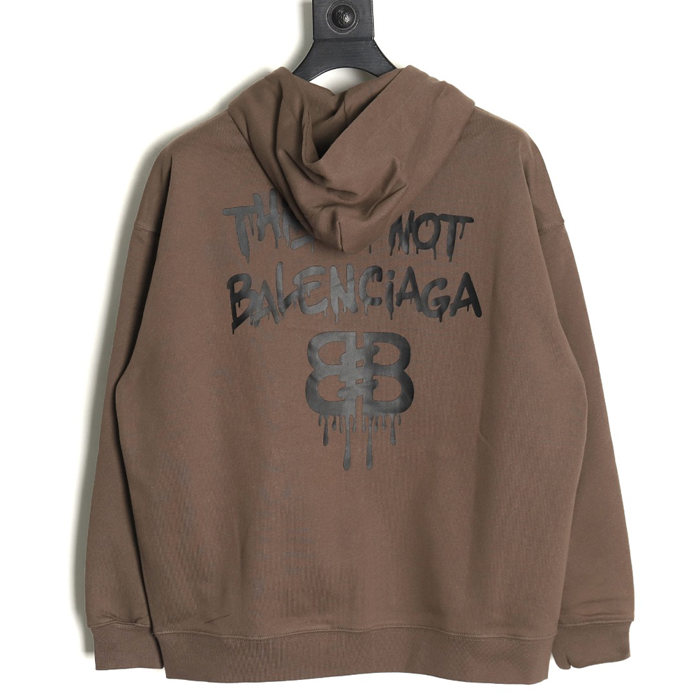 Balenciaga spoof graffiti letter logo print hooded sweatshirt TSK1