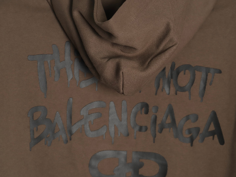 Balenciaga spoof graffiti letter logo print hooded sweatshirt TSK1