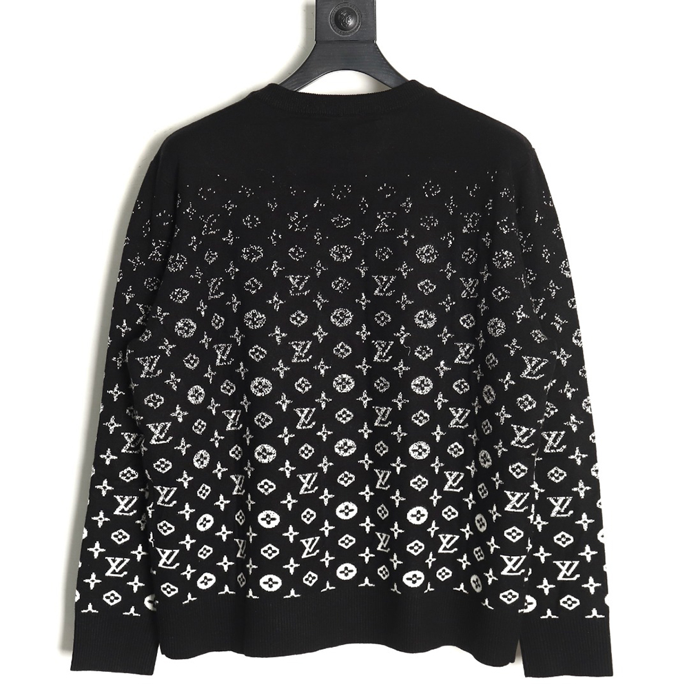 Louis Vuitton all over printed old flower starry sky gradient knitted sweater TSK1
