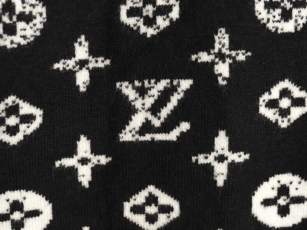 Louis Vuitton all over printed old flower starry sky gradient knitted sweater TSK1