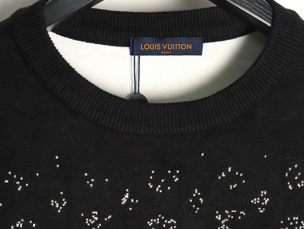 Louis Vuitton all over printed old flower starry sky gradient knitted sweater TSK1