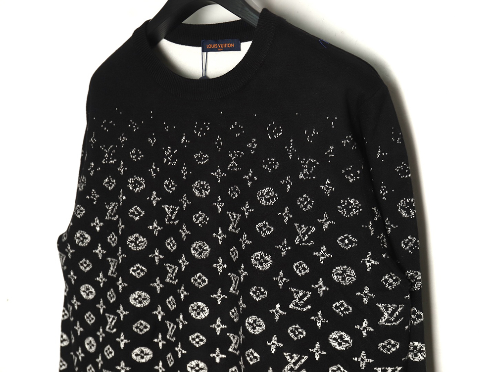 Louis Vuitton all over printed old flower starry sky gradient knitted sweater TSK1