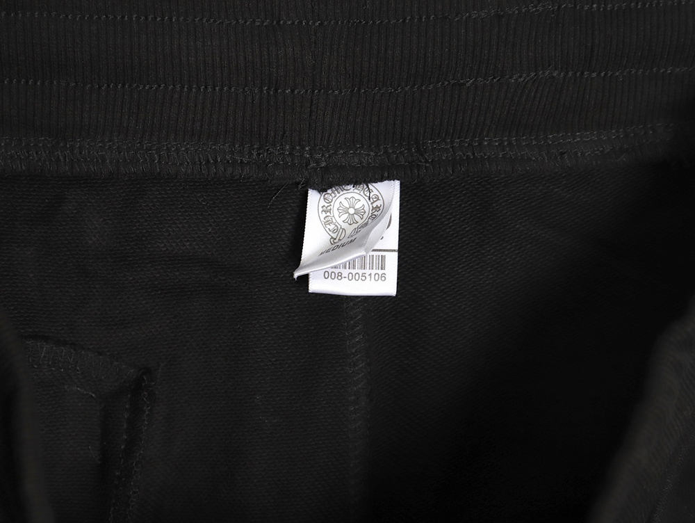 Chrome Heart leather cross logo trousers