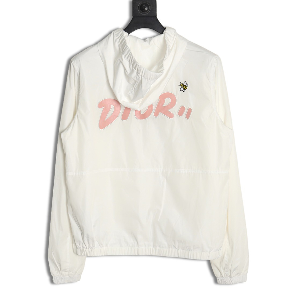 Dior embroidered letters small wasp hooded jacket