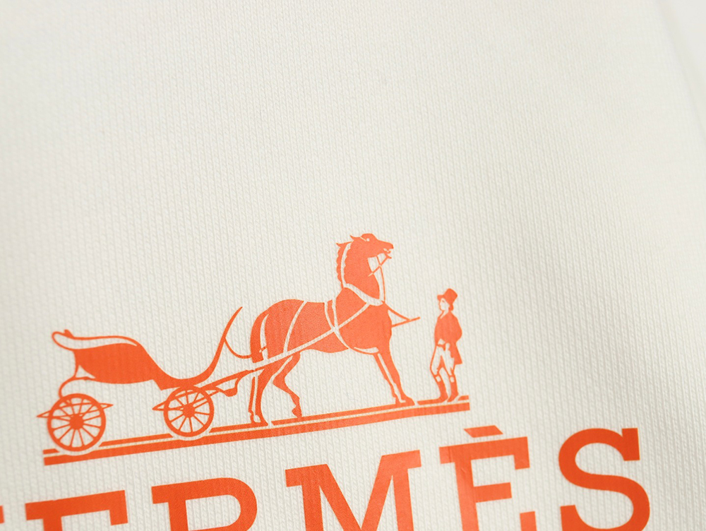Hermes logo print crew neck sweatshirt