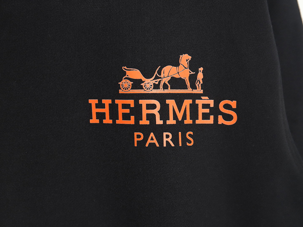 Hermes logo print crew neck sweatshirt TSK1