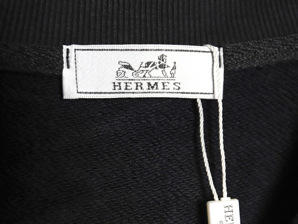 Hermes logo print crew neck sweatshirt TSK1