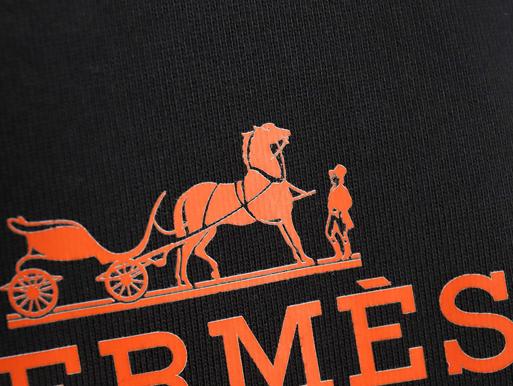 Hermes logo print crew neck sweatshirt TSK1