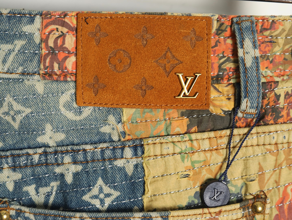 Louis Vuitton vintage rose denim trousers